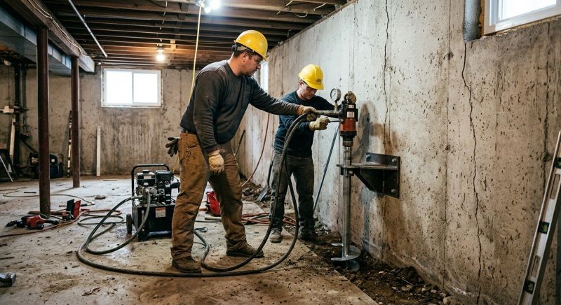 Basement Stabilization in Greenville, SC