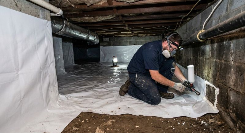 Crawlspace Waterproofing in Fredericksburg, VA