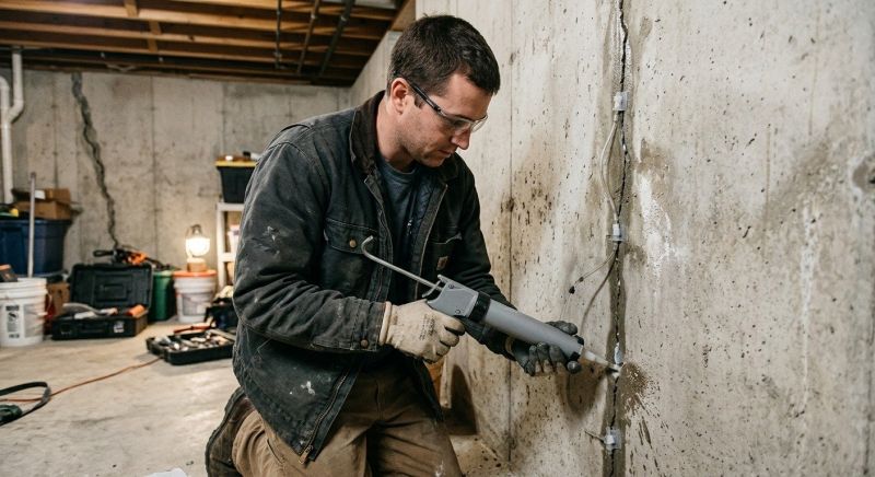 Basement Crack Repair in Greenville, SC