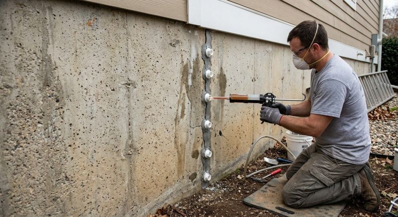 Basement Crack Repair in Greenville, SC