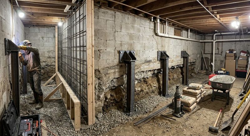 Basement Stabilization in Columbus, OH