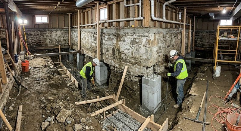 Basement Underpinning in Greenville, SC