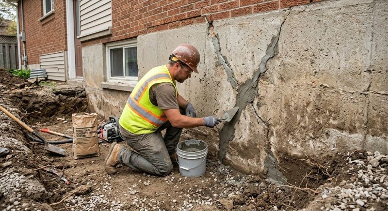 Foundation Crack Repair in Greenville, SC