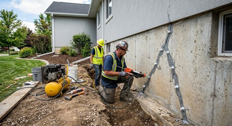 Foundation Crack Repair in Greenville, SC