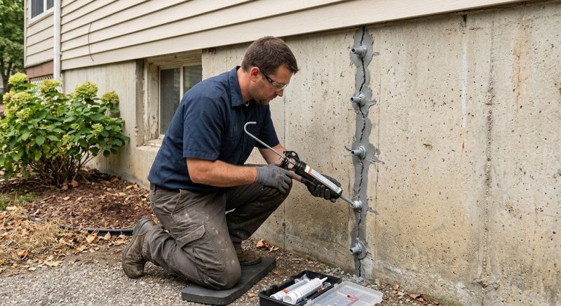 Foundation Crack Sealing in Greenville, SC