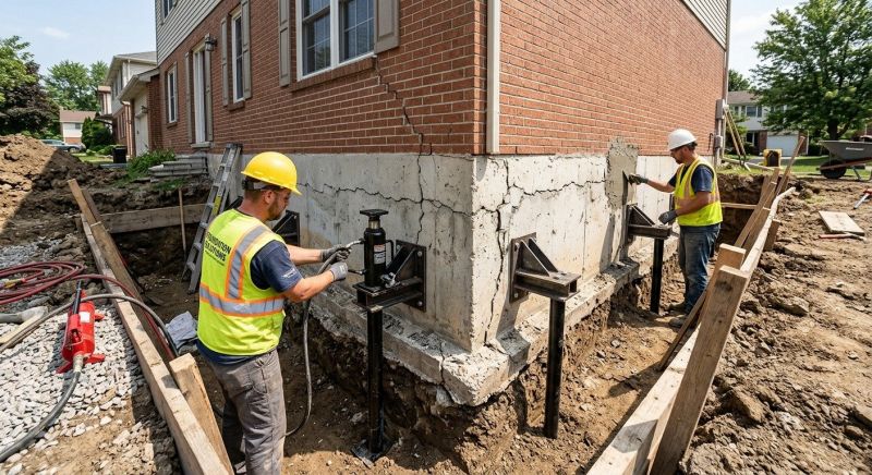 Foundation Pier Repair in Greenville, SC