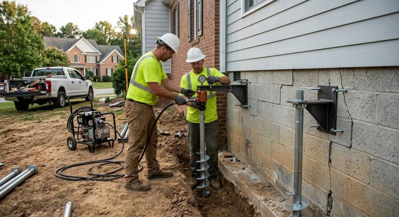 Helical Piers Installation in Tampa, FL