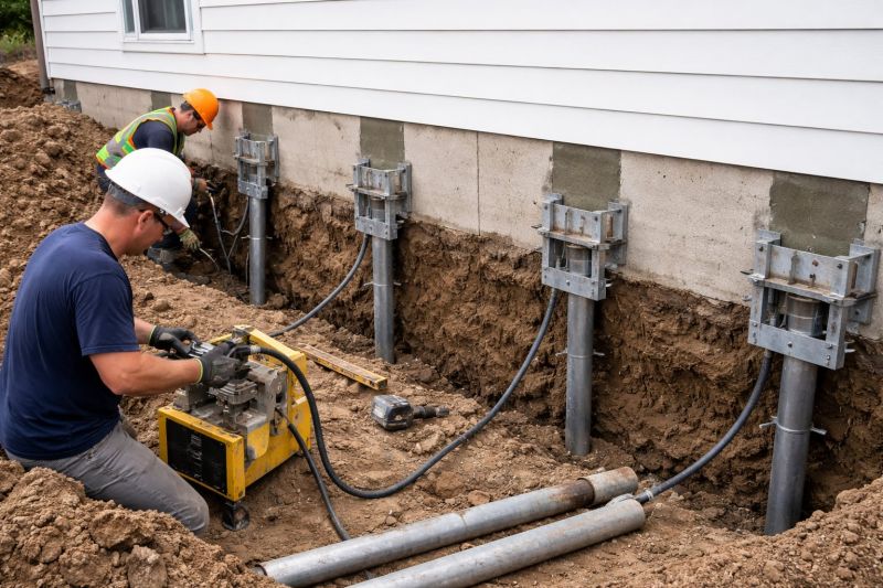 Helical Piers Installation in Greenville, SC