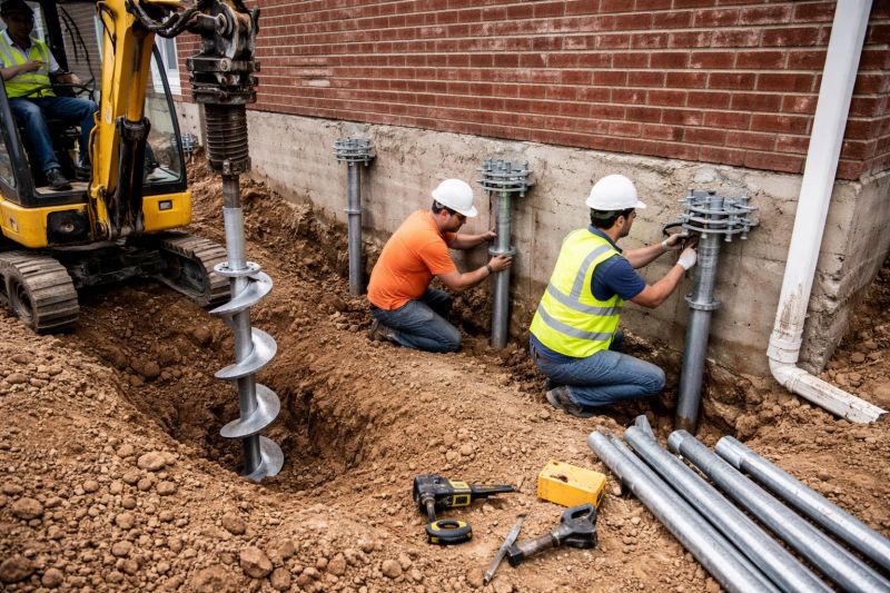 Helical Pile Installation in Sarasota, FL
